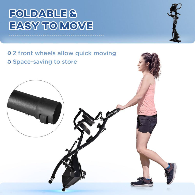 Ultimate Cardio Fitness Bike: 2-In-1 Upright & Recumbent Exercise Bike with Pulse Sensor & LCD - image 7