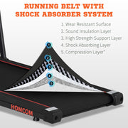 HOMCOM Foldable Walking Treadmill with LED Display - view 7