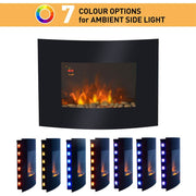 Slimline Wall Mounted Electric Fireplace Heater - view 5
