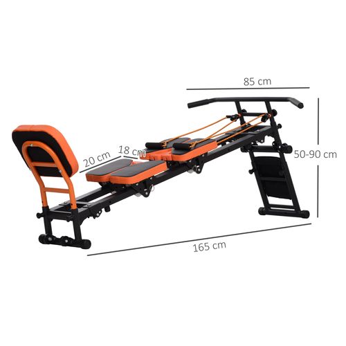 SPORTNOW Reformer Pilates Machine Flat or Incline Home Gym Equipment - image 5