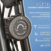 Ultimate Cardio Fitness Bike: 2-In-1 Upright & Recumbent Exercise Bike with Pulse Sensor & LCD - image 6