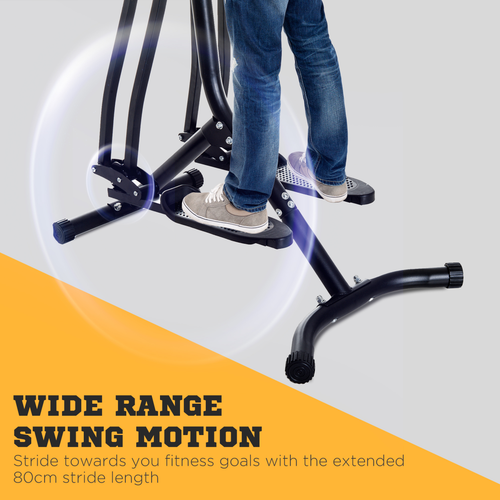 Air Walker Glider Cross Trainer Fitness Machine for Home Gym, Black - image 4