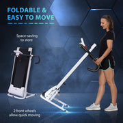 HOMCOM Folding Walking Treadmill with LCD Monitor and Safety Key - view 6
