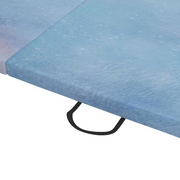 HOMCOM 6FT Foldable Gymnastics Mat, Blue - image 10