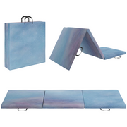 HOMCOM 6FT Foldable Gymnastics Mat, Blue - image 4