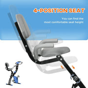 HOMCOM 2-In-1 Folding Exercise Bike with 8-Level Magnetic Resistance - image 11