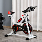 Premium 8kg Flywheel Exercise Bike - Adjustable Height/Resistance - LCD Monitor - HOMCOM