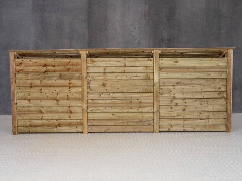 Wooden Log Store W-335cm, H-126cm or 180cm, D-88cm - image 5