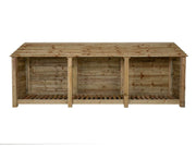 Wooden Log Store W-335cm, H-126cm or 180cm, D-88cm - image 4