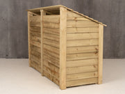Wooden Log Store with Doors 