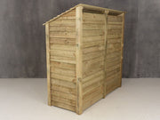 Wooden Log Store with Doors and Shelf W-187cm, H-126cm or 180cm, D-88cm - image 2