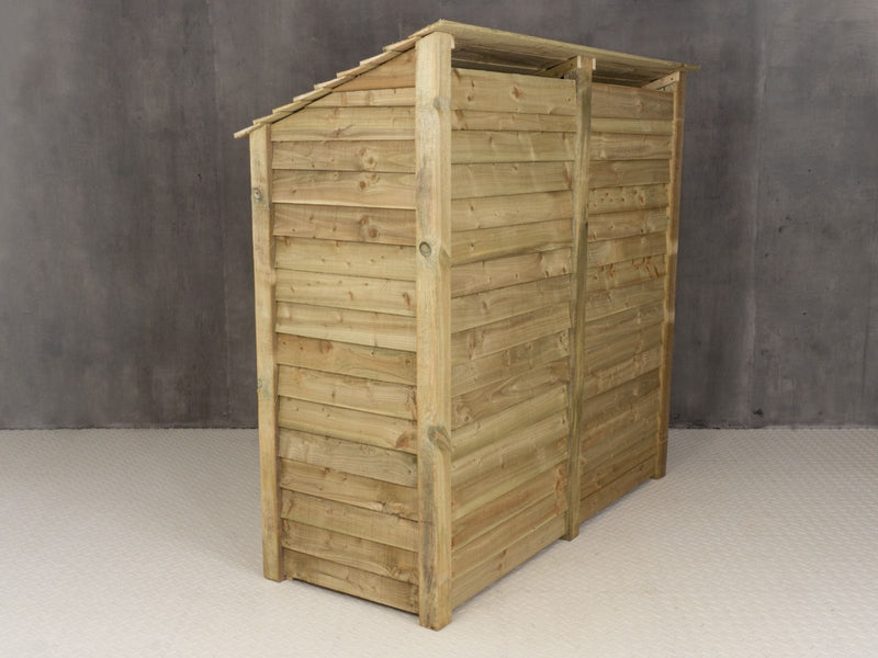 Wooden Log Store with Doors and Shelf W-187cm, H-126cm or 180cm, D-88cm - image 2