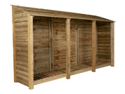 Wooden Log Store W-335cm, H-126cm or 180cm, D-88cm - image 3
